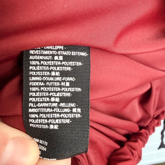 Free People Hailey Puffer Jacket Maroon Wine Large - Picture 16 of 16